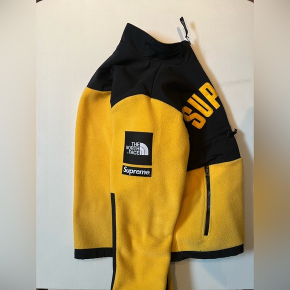 supreme the north face tnf yellow denali arc fleece - Picture 1 of 4